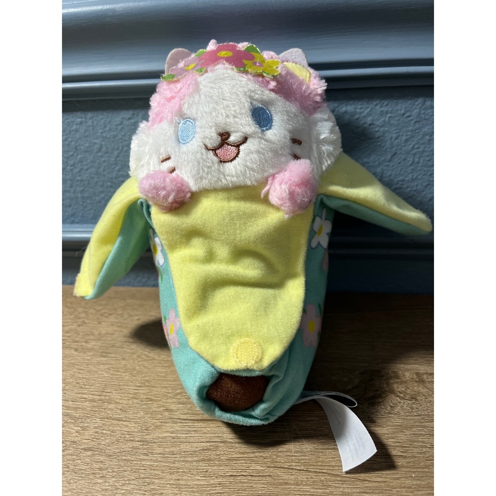 Bananya Funko Plush in Banana‎ Suit Flower Crown Kitten Collectible